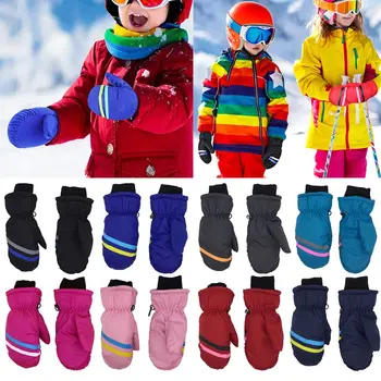 Новые детские зимние зимние теплые перчатки для мальчиков и девочек, лыжные, сноубордические, Ветрозащитные, водонепроницаемые, утолщают, сохраняют тепло Зимой Обязательно