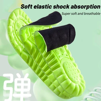 Новые спортивные стельки из высокоэластичной пены с эффектом памяти для обуви, повышающие амортизацию обуви, Дышащие аксессуары для бега Для подошв
