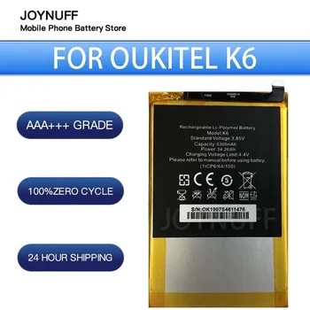 Новый аккумулятор высокого качества, 0 циклов, совместимый с K6 для смартфона Oukitel K6, Достаточное количество запасных батарей, номер для отслеживания
