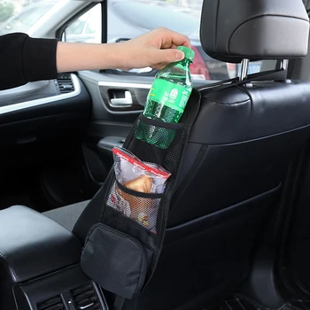 Новый боковой органайзер для автомобильного сиденья, Многофункциональная сумка для хранения на молнии, Многокарманный держатель для напитков, Сетчатый карман, автомобильный держатель для телефона