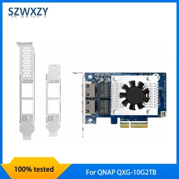 Новый Оригинал Для Сетевого адаптера QNAP QXG-10G2TB PCIe 3.0 X4 Низкопрофильная Сетевая карта 10Gb Ethernet X 2 Быстрая Доставка