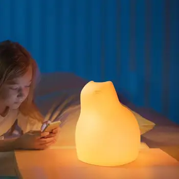 Ночник в форме милого кота, 16 цветов, USB-перезаряжаемые лампы с дистанционным управлением, лампа для спальни для детей, Детская комната для малышей