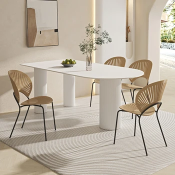 Обеденные столы Nordic Slate Современная Роскошная кухня для гостиной на открытом воздухе Обеденные столы Кофейный дизайн Esstische Home Furniture SR50DT