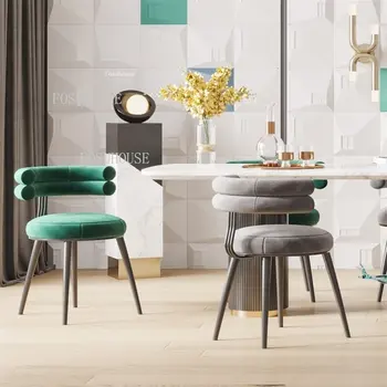 Обеденные стулья American Leisure со спинкой для кухонной мебели, Современный роскошный обеденный стул для переговоров, гостиничный стул для переодевания GM