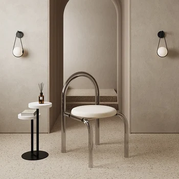 Обеденные стулья в скандинавском минимализме, макияж для квартиры, Современные прозрачные стулья, Модные уникальные декоративные элементы интерьера из силлы