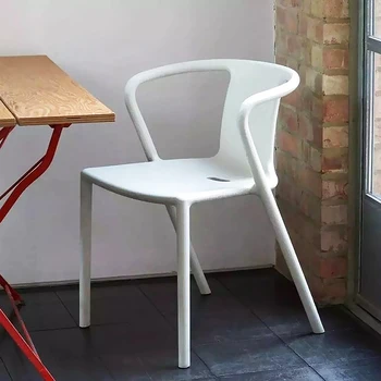 Обеденные стулья для ресторана Vanity, Скандинавские пластиковые Современные обеденные стулья середины века, Роскошная мебель для патио Lazy Kitchen Hotel Stoel