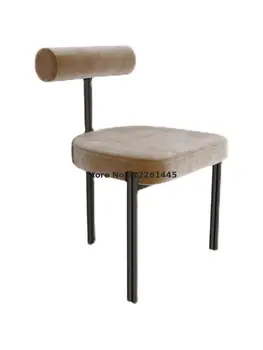 Обеденный стул Home Nordic Minimalist Light Luxury Net Red Ins Дизайнерское кресло для макияжа для маленькой квартиры, стул со спинкой, Табурет