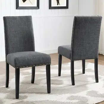 Обеденный стул, комплект из 2 штук, серый