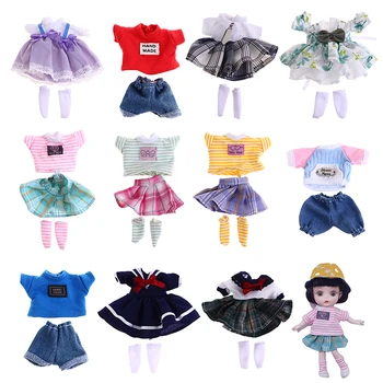Одежда для кукол 16-17 см OB11 Одежда для кукол, платье-футболка, аксессуары для кукол 1/8