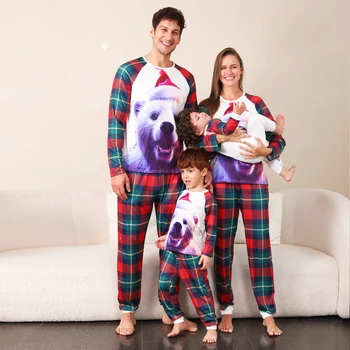Одинаковые рождественские пижамы для семьи, новые Рождественские пижамы с 3D-принтом, Подходящие для пары, Пижамы для папы, мамы и меня, Рождественские Костюмы, Детские ползунки