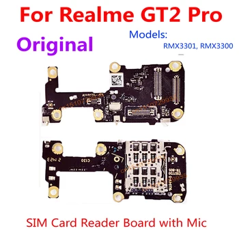 Оригинальная плата для чтения SIM-карт для Realme GT2 Pro с разъемом для платы микрофона Mic Запасные части для гибкого кабеля GT 2 Pro