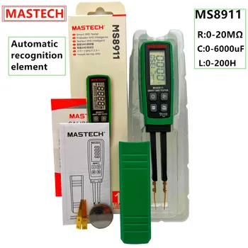 Оригинальный MASTECH MS8910 MS8911 Высококачественный мультиметровый цифровой SMD тестер сопротивления Smart SMD RC с функцией проверки автоматического сканирования