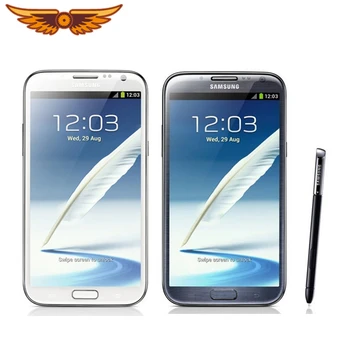 Оригинальный Samsung Galaxy Note II 2 N7100 Четырехъядерный 5,5 Дюймов 8,0 Мп 2 ГБ ОЗУ 16 ГБ ПЗУ WCDMA 3G 3100 мАч Android Разблокированный Мобильный Телефон