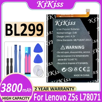 Оригинальный высококачественный аккумулятор KiKiss 3800mAh BL299 для Lenovo Z5s L78071 6,3-дюймовый аккумулятор + инструменты