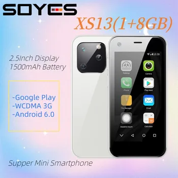 Оригинальный Мини-смартфон SOYES XS13 Supper 1GB + 8GB WCDMA 3G Network Android Студенческий Мобильный Телефон Google Play Card Celular