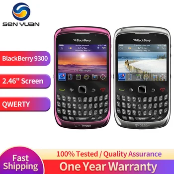 Оригинальный разблокированный мобильный телефон Blackberry 9300 3G с 2,46-дюймовым TFT-дисплеем, 2-мегапиксельный мобильный телефон с Wi-Fi И GPS, смартфон BlackBerryOS