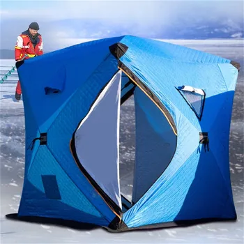 Палатки для подледной рыбалки на открытом воздухе, Портативная палатка для подледной рыбалки с кубической изоляцией