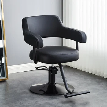 Парикмахерское кресло для парикмахерского салона Роскошное Кожаное Кресло для макияжа для парикмахерского салона Портативная Поворотная мебель Cadeira De Barbeiro