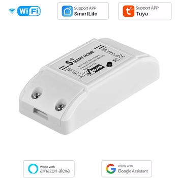 Переключатель Wi-Fi Умный дом Tuya Automation Релейный модуль Alexa Timing Switch Приложение Smartlife Беспроводное реле дистанционного управления