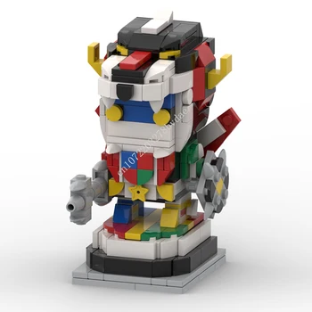 Персонаж классических анимационных фильмов Лев Робот-воин Brickheadz Строительные блоки Мультяшные фигурки Игрушки Праздничные подарки