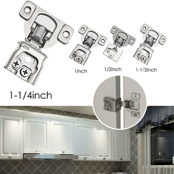 Петли для кухонных шкафов 6-позиционные Компактные скрытые петли, Амортизирующие дверцу навесного шкафа, ПРОСТАЯ УСТАНОВКА мебельной фурнитуры