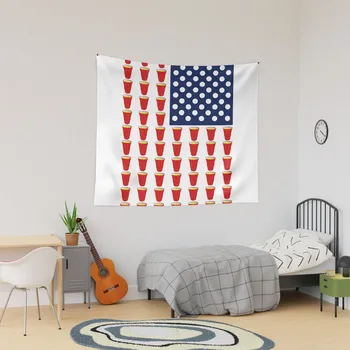 Пивной Понг, Флаг США, Гобелен, Декор, Красивое Настенное полотенце для йоги, Одеяло, украшение, Коврик, Цветной Подвесной