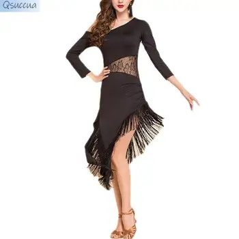 Платье для латиноамериканских танцев, костюм для национальных стандартных и бальных танцев для взрослых женщин