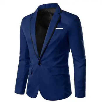Плюс размер 5XL Мужской деловой приталенный костюм, пальто, однотонный официальный рабочий костюм, осенний новый высококачественный костюм, пальто, мужская одежда