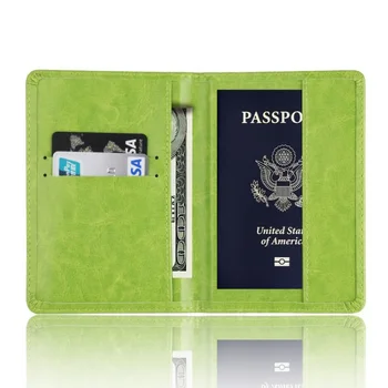 Повседневные обложки для паспорта из искусственной кожи, Аксессуары для путешествий, Сумка для кредитных карт ID Bank, Мужской женский паспорт, Модный кожаный держатель для паспорта