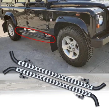 Подходит для land rover defend 110 2шт левая правая подножка боковые ступеньки nerf bar автомобильная педаль боковые ступеньки