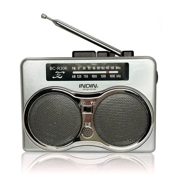 Портативное AM / FM магнитофон Винтажный Магнитофон Кассетный магнитофон кассетный магнитофон