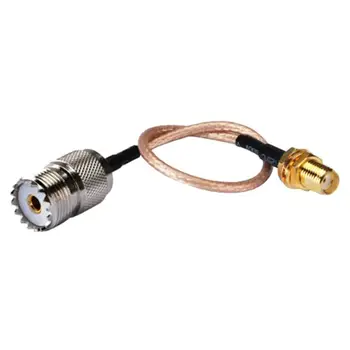 портативный антенный кабель-адаптер для базы СВЧ и мобильных антенн - Разъемы SMA Female к гнездам UHF SO-239