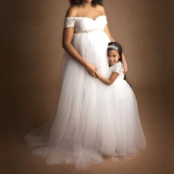 Поставщик платья для кормления грудью для беременных, женское сетчатое платье для фотосессии со шлейфом без рукавов одежда для беременных