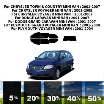 Предварительно Обработанная нанокерамика car UV Window Tint Kit Автомобильная Оконная Пленка Для МИНИ-ФУРГОНА DODGE GRAND CARAVAN 2001-2007
