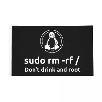 Программист Программирование Кодирование Флаг Кодировщика Защищенный От Выцветания Крытый Открытый Баннер Linux Root Sudo 2 Люверса Подвесное Украшение 3x5 ФУТОВ