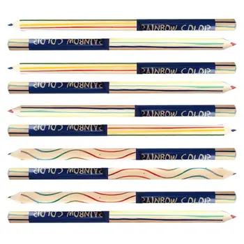 Разноцветные карандаши Радужные Карандаши для рисования 10 шт 4 Цвета В 1 Красочный Набор карандашей для художественного рисования Раскрашивания и создания эскизов