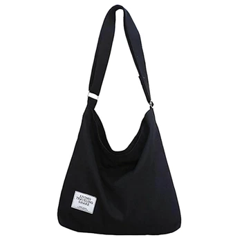 Регулируемый ремень, холщовая повседневная износостойкая женская сумка большой емкости, модная сумка через плечо, практичная Винтажная сумка на одно плечо
