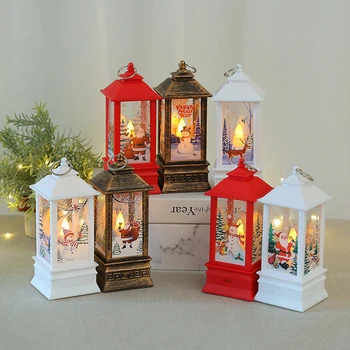 Рождественский светодиодный фонарь, Веселые рождественские украшения для дома, свет для декора в виде снеговика, 2023 Navidad, Украшения для рождественской елки, Рождественские подарки