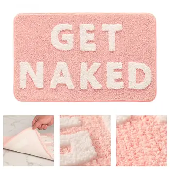 Розовый и белый коврик для ванной Милые нескользящие коврики для ванной комнаты, которые можно стирать в машине, суперпоглощающий ковер для пола, ванна, душ, спальня