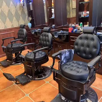 Роскошное кресло для парикмахерской, профессиональное вращающееся кресло для салона красоты, мебель для парикмахерской Bancada Para Barbearia