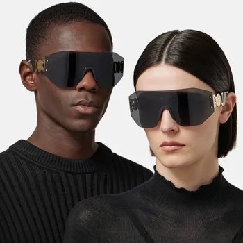 Роскошные брендовые солнцезащитные очки неправильной формы Для женщин, 2023 Новые модные солнцезащитные очки большого размера для мужчин, модные солнцезащитные очки Унисекс, трендовые продукты