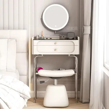 Роскошный туалетный столик с выдвижным ящиком для девочек, Белый Туалетный Современный классический стол для хранения в спальне, украшение домашней прически