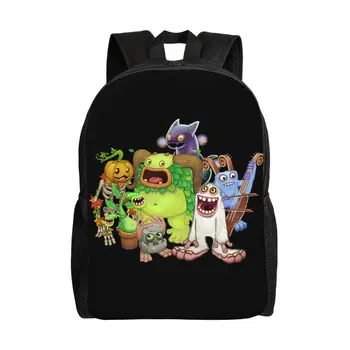 Рюкзак для видеоигр My Singing Monsters для женщин и мужчин, Водонепроницаемая Школьная сумка для колледжа, сумки для книг с принтом