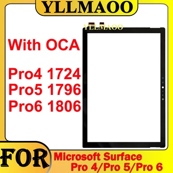 С Клеем Сенсорный Экран OCA Pro4 Для Microsoft Surface Pro 4 Pro 5 Pro 6 1724 1796 1807 Дигитайзер С Сенсорным Экраном Замена Ремонтной Детали