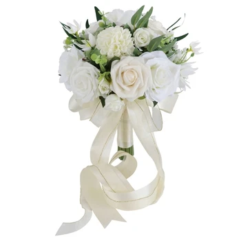 Свадебный букет для невесты, ручной букет подружки невесты, искусственный цветок