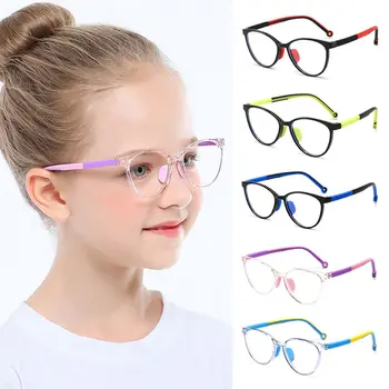 Сверхлегкая оправа TR90, блокирующие синие лучи, очки для детей, очки с защитой от синего света, очки для компьютерных игр для мальчиков и девочек