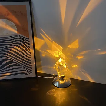 Светодиодная настольная лампа K9 Crystal с подсветкой Tiktok в теплой атмосфере и великолепным ночным освещением