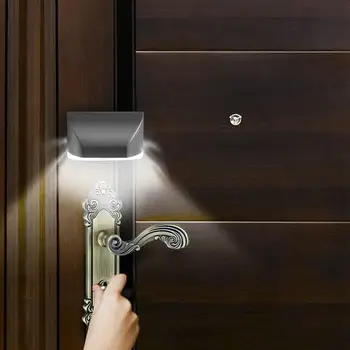 Светодиодный ночник с датчиком движения, Дверная лампа для замочной скважины, автоматическое включение/выключение дверного освещения на батарейках Для лестницы, прихожей, шкафа, туалета