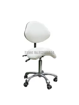 Седло косметического стула вращающаяся спинка со шкивом подъемное парикмахерское кресло для мастера маникюра для салонов красоты