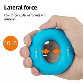 Силиконовое кольцо для питания пальцев, противоскользящий круглый захват для запястья для занятий фитнесом в тренажерном зале
